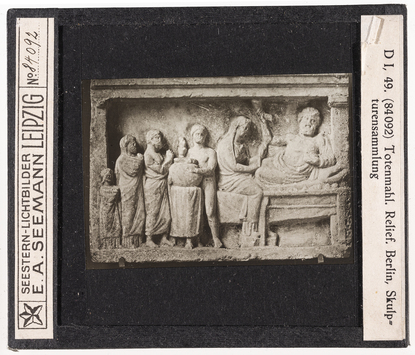 Vorschaubild Totenmahl, Relief. Berlin, Skulpturensammlung (Seestern-Nr. 84092) 